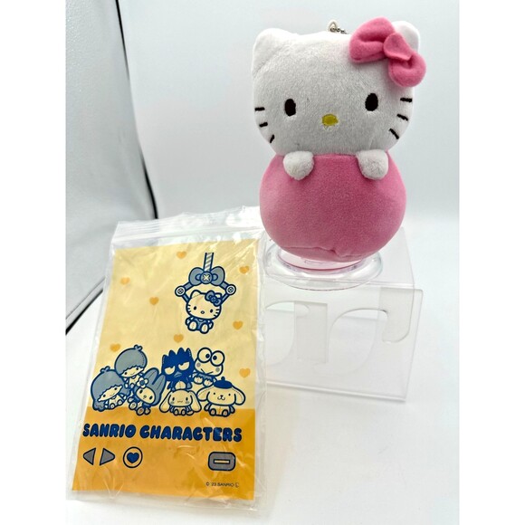 Hello Kitty Sanrio Smiles Plush Keychain Pink Beanbag Figure 2019 – 5.5” - Picture 1 of 8